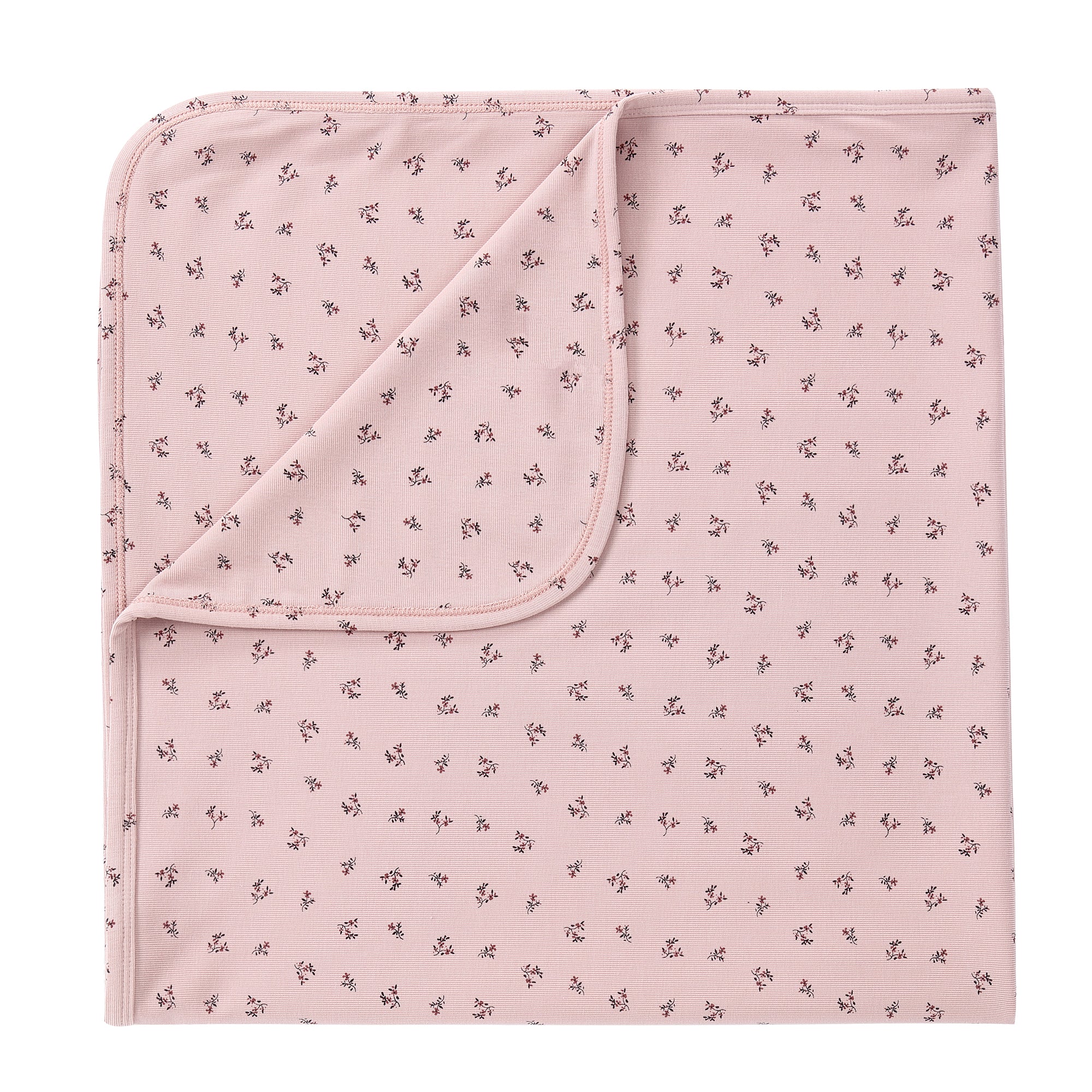 Light Pink Floral Printed Blanket