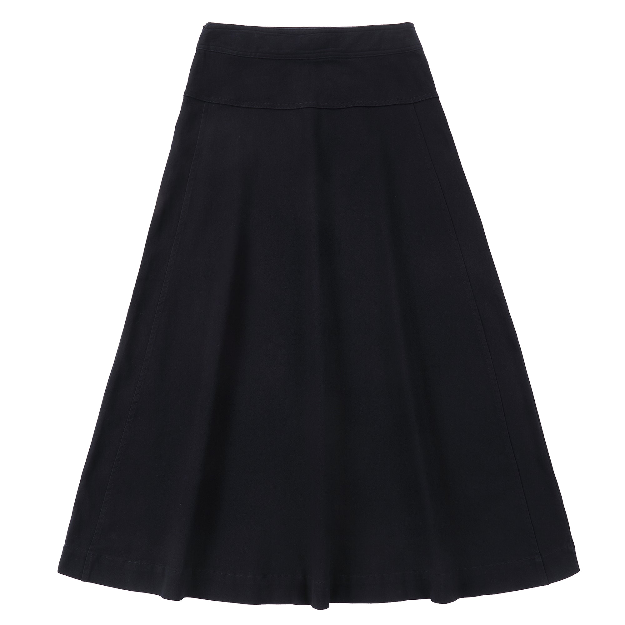 Navy Chino Yoke Skirt