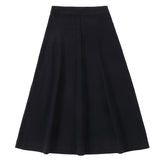 Navy Chino Yoke Skirt