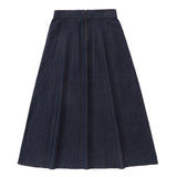 Dark Denim Belted Skirt