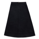 Navy Corduroy Skirt
