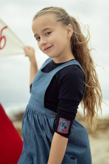 Girls Denim Vine Jumper