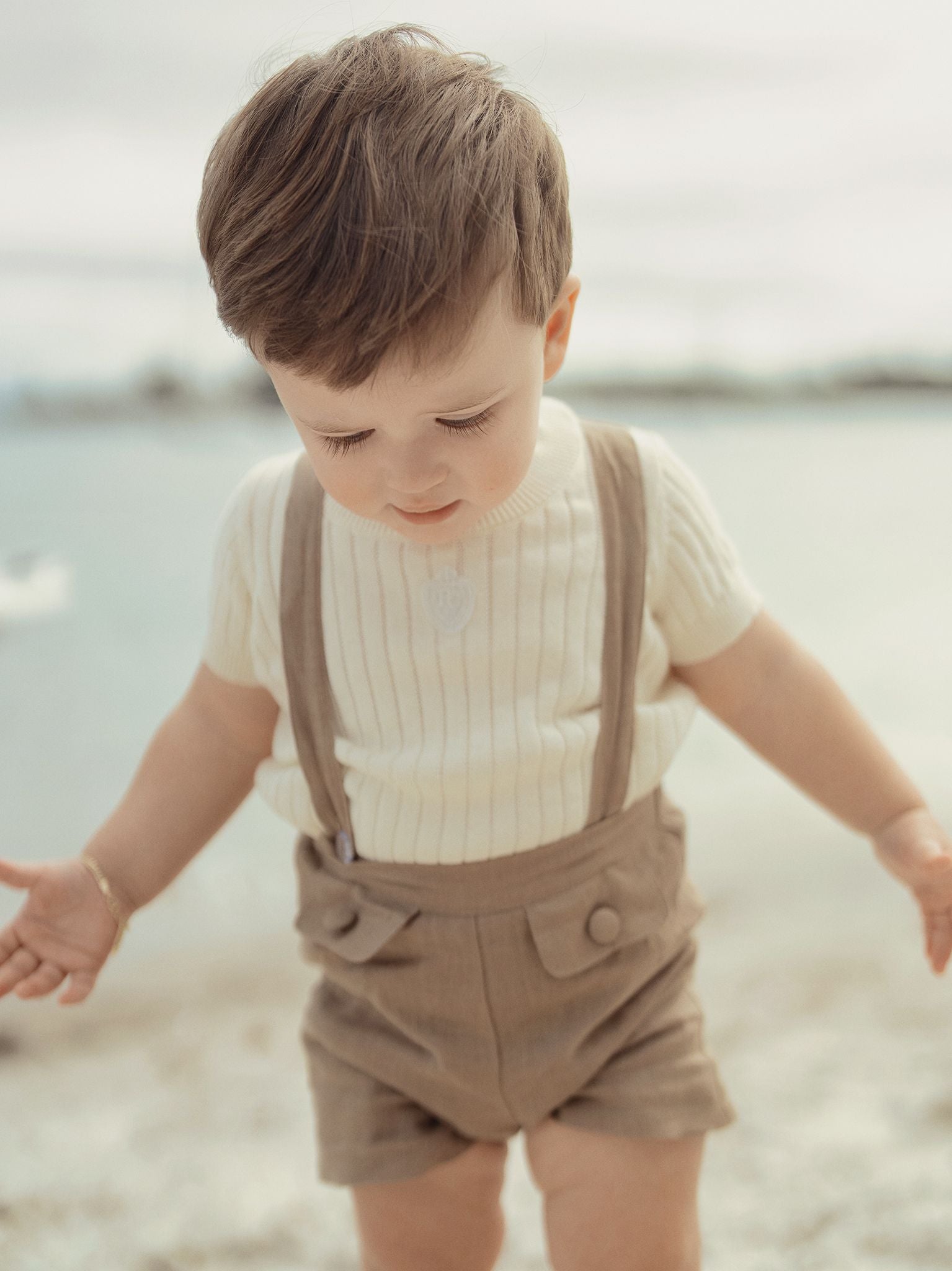 Boys Garden Days Suspender Shorts