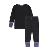 Boys Black Blue Stamped Pajamas