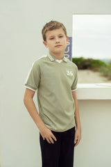 Boys Vintage Wash Polo