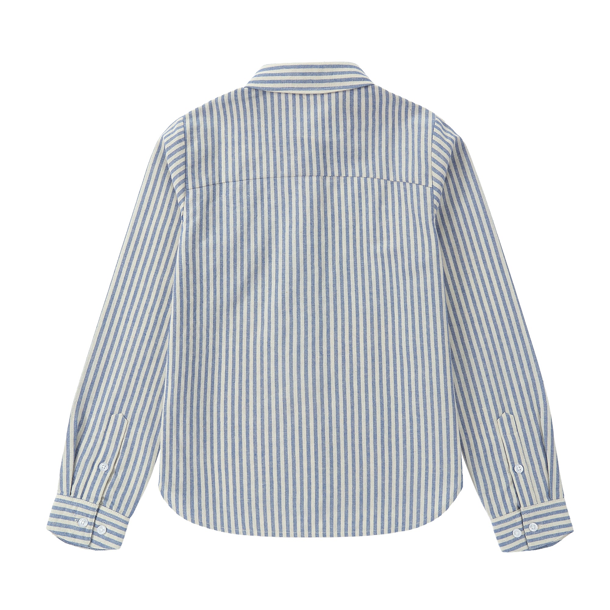 Teens Navy Stripe Collared Shirt