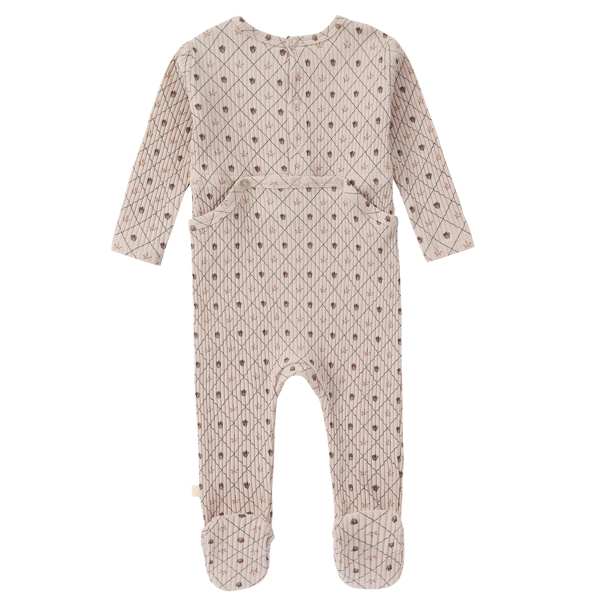 Acorn Print Footie