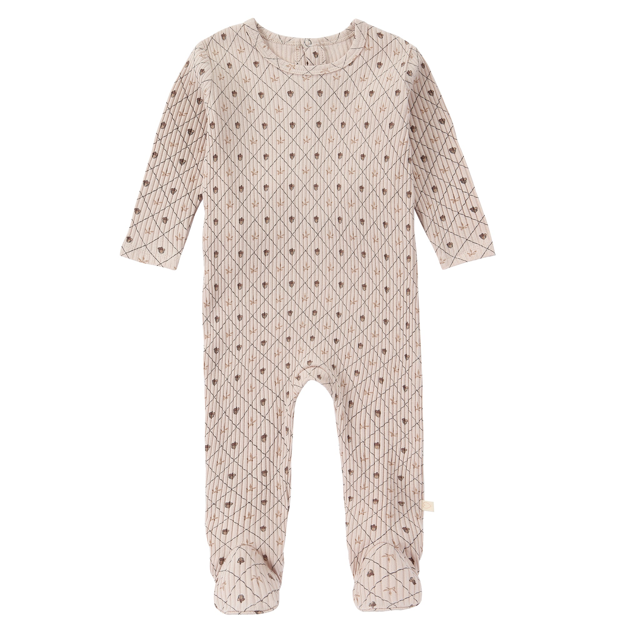 Acorn Print Footie