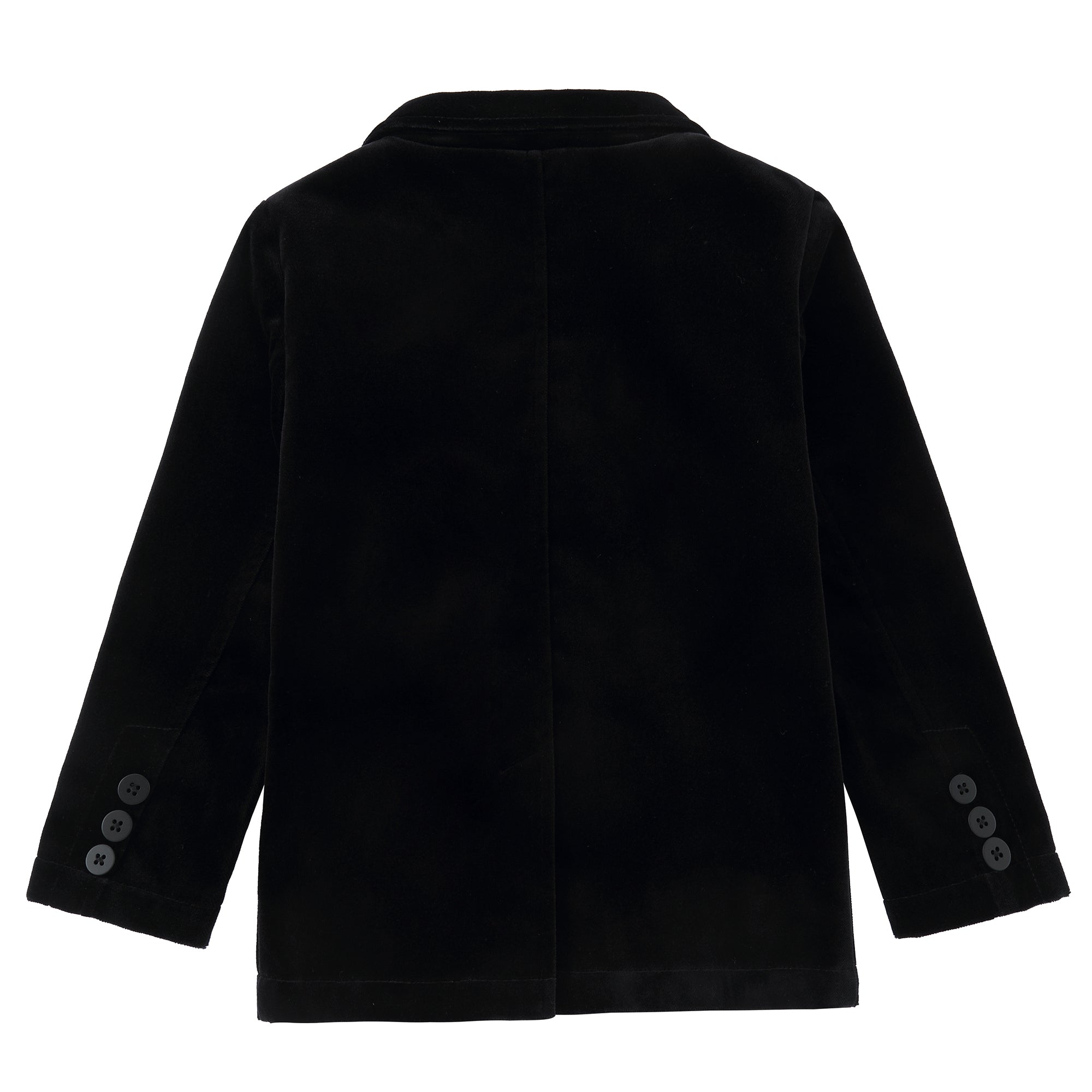 Black Velvet Double Breasted Blazer
