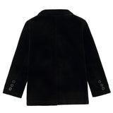 Black Velvet Double Breasted Blazer