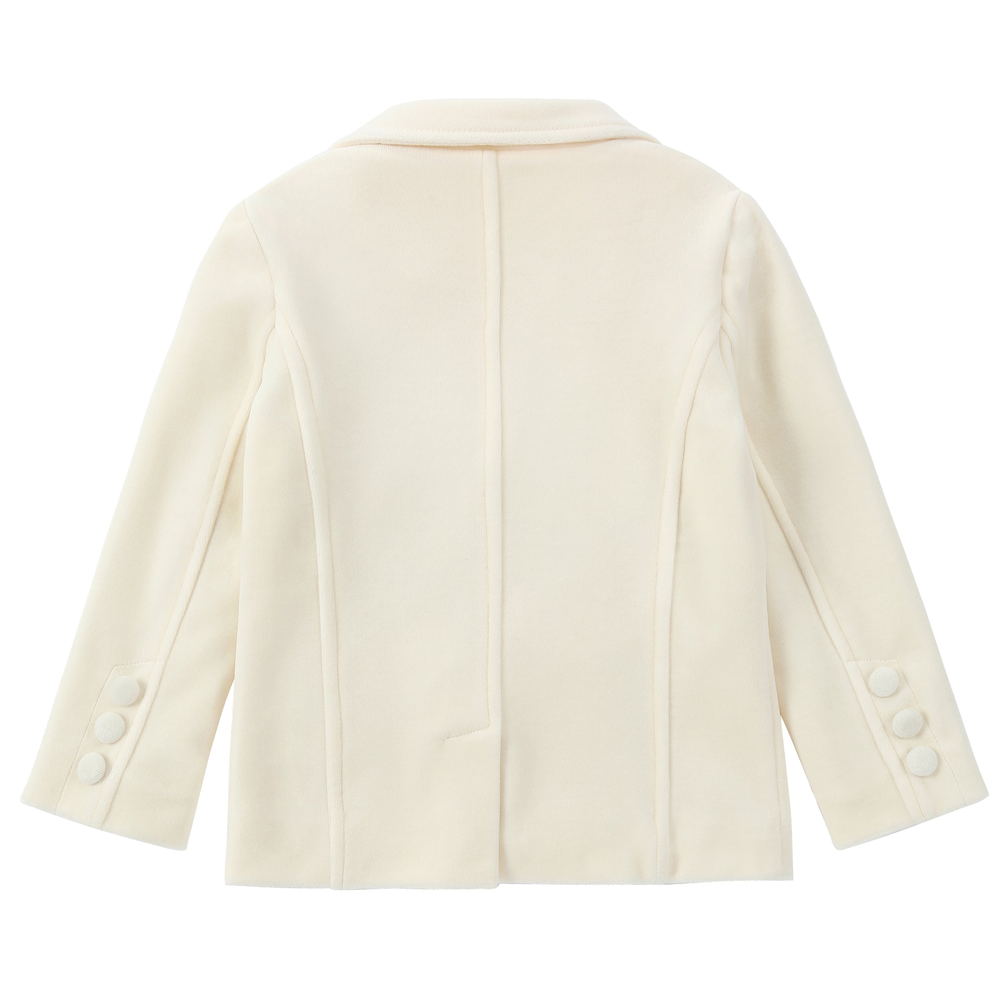 Ivory Velvet Blazer