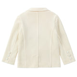 Ivory Velvet Blazer