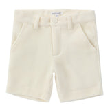 Ivory Velvet Shorts