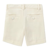 Ivory Velvet Shorts