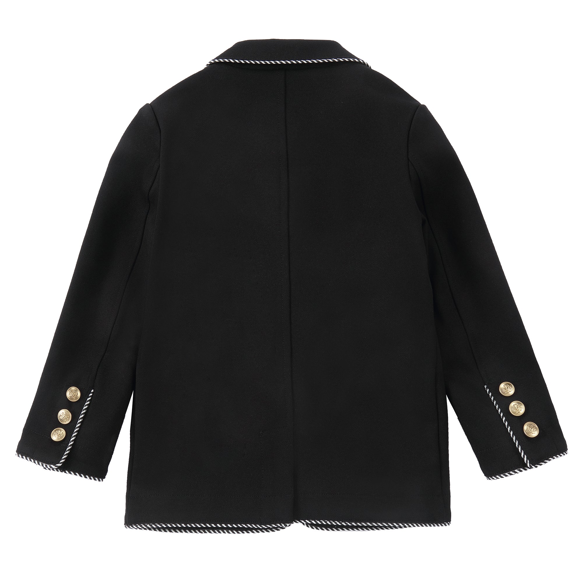 Black/ Striped Trimming Blazer