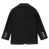 Black/ Striped Trimming Blazer