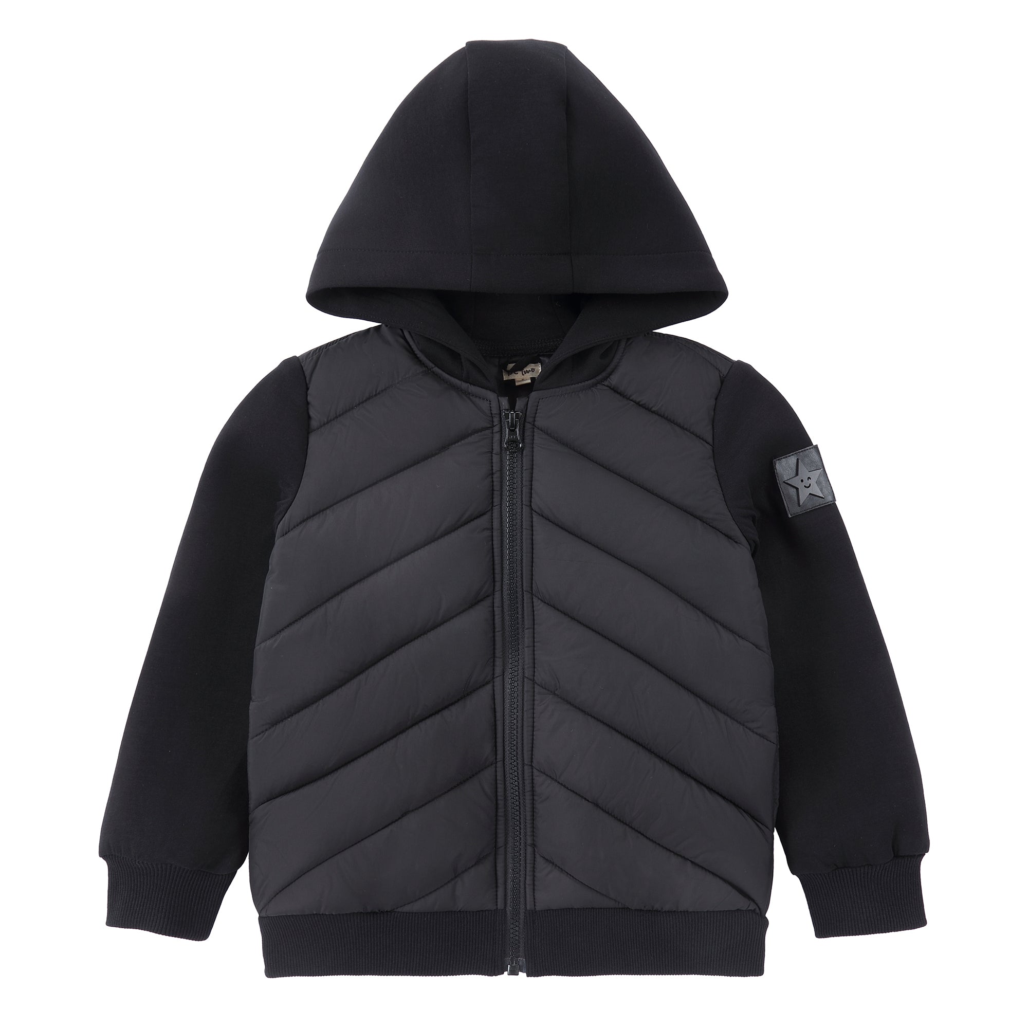 Black Hooded Puffer Jacket