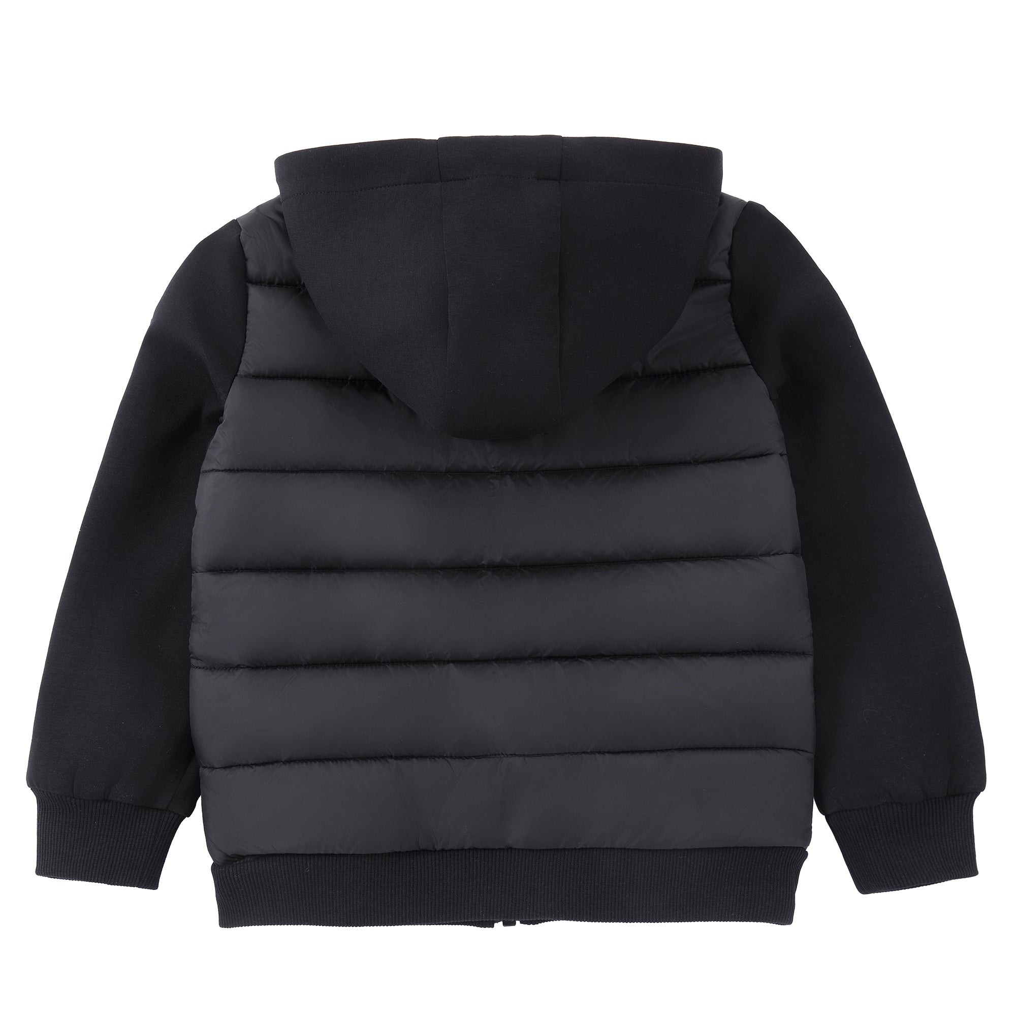 Black Hooded Puffer Jacket
