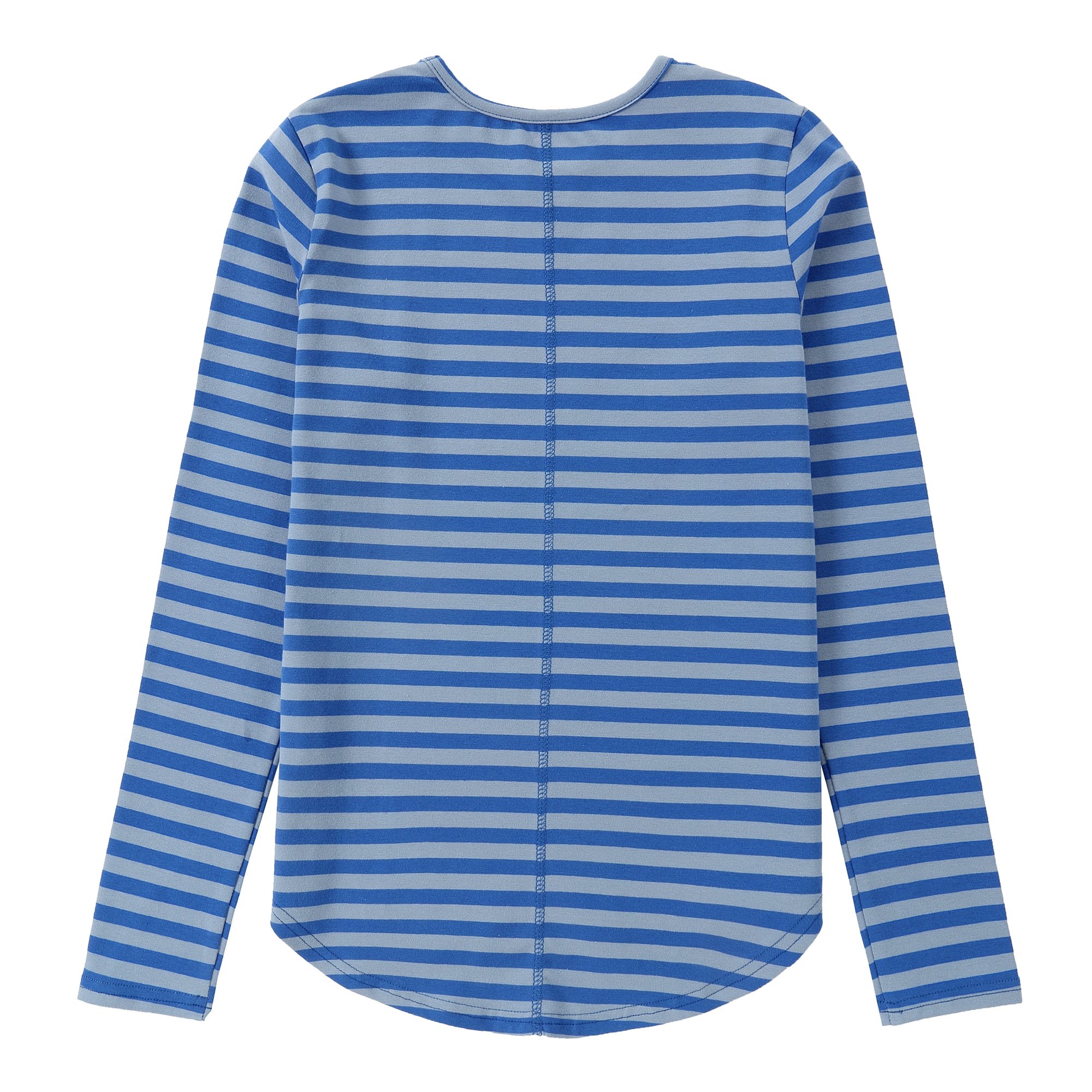Blue and Grey Striped T-Shirt