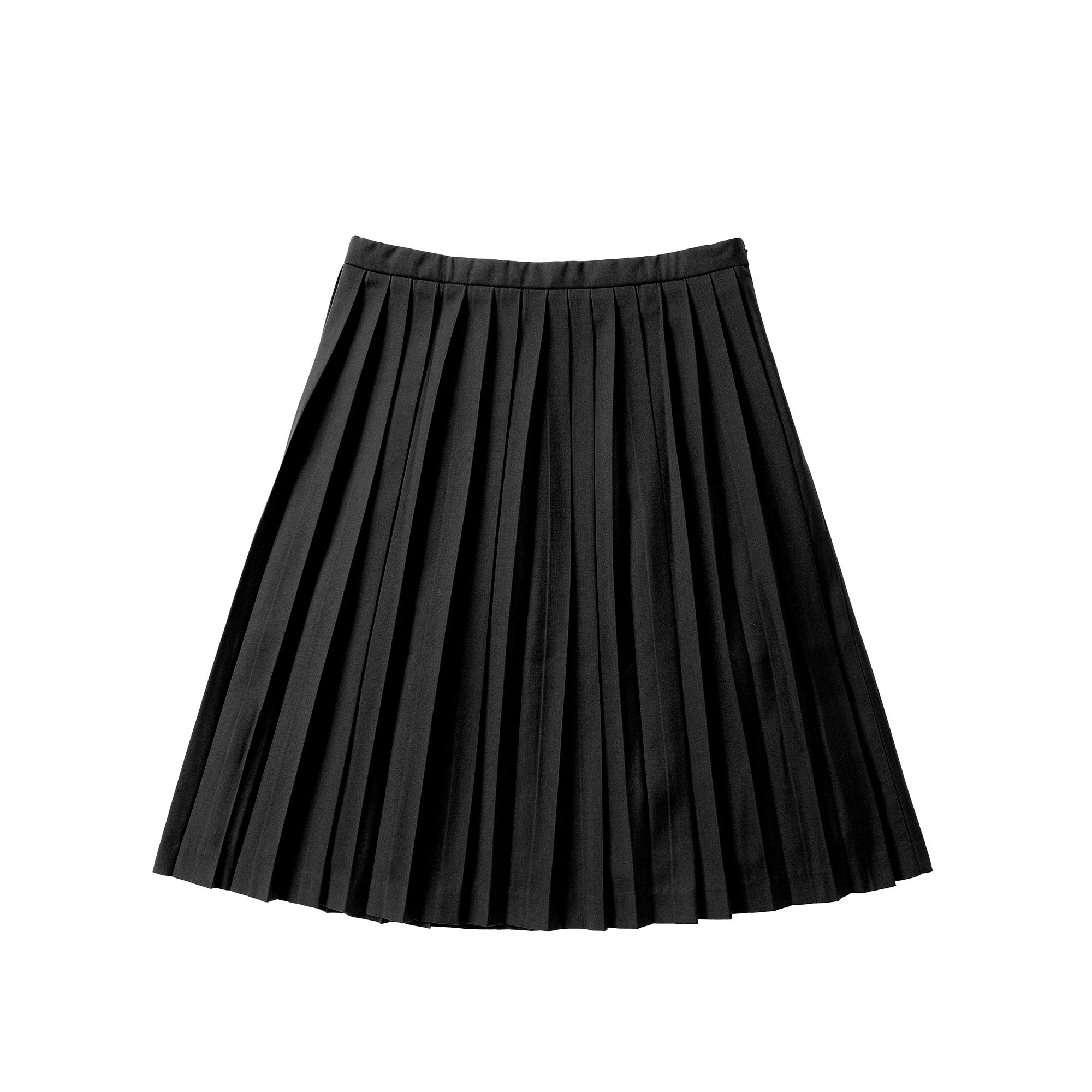 Signature Black Pleated Skirt – Petit Clair