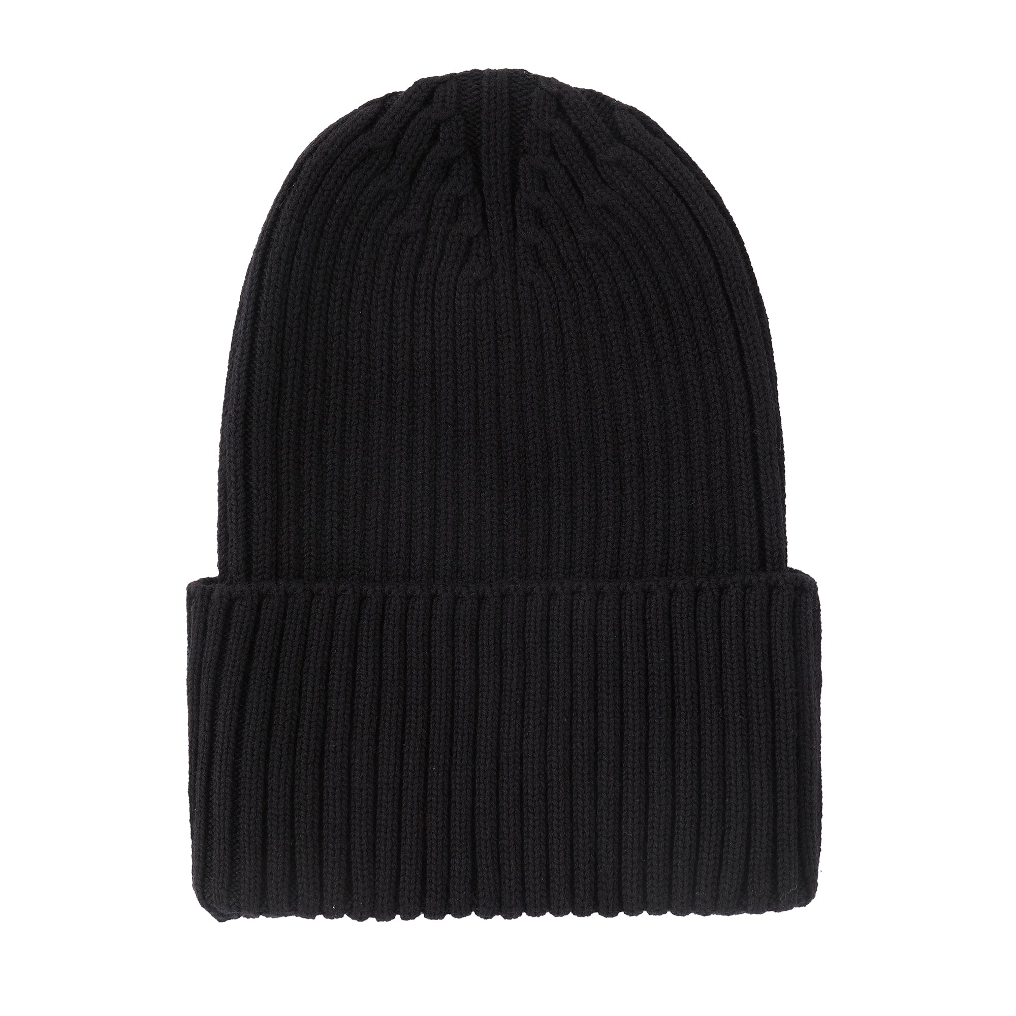 Black W/ Grey Patch Beanie