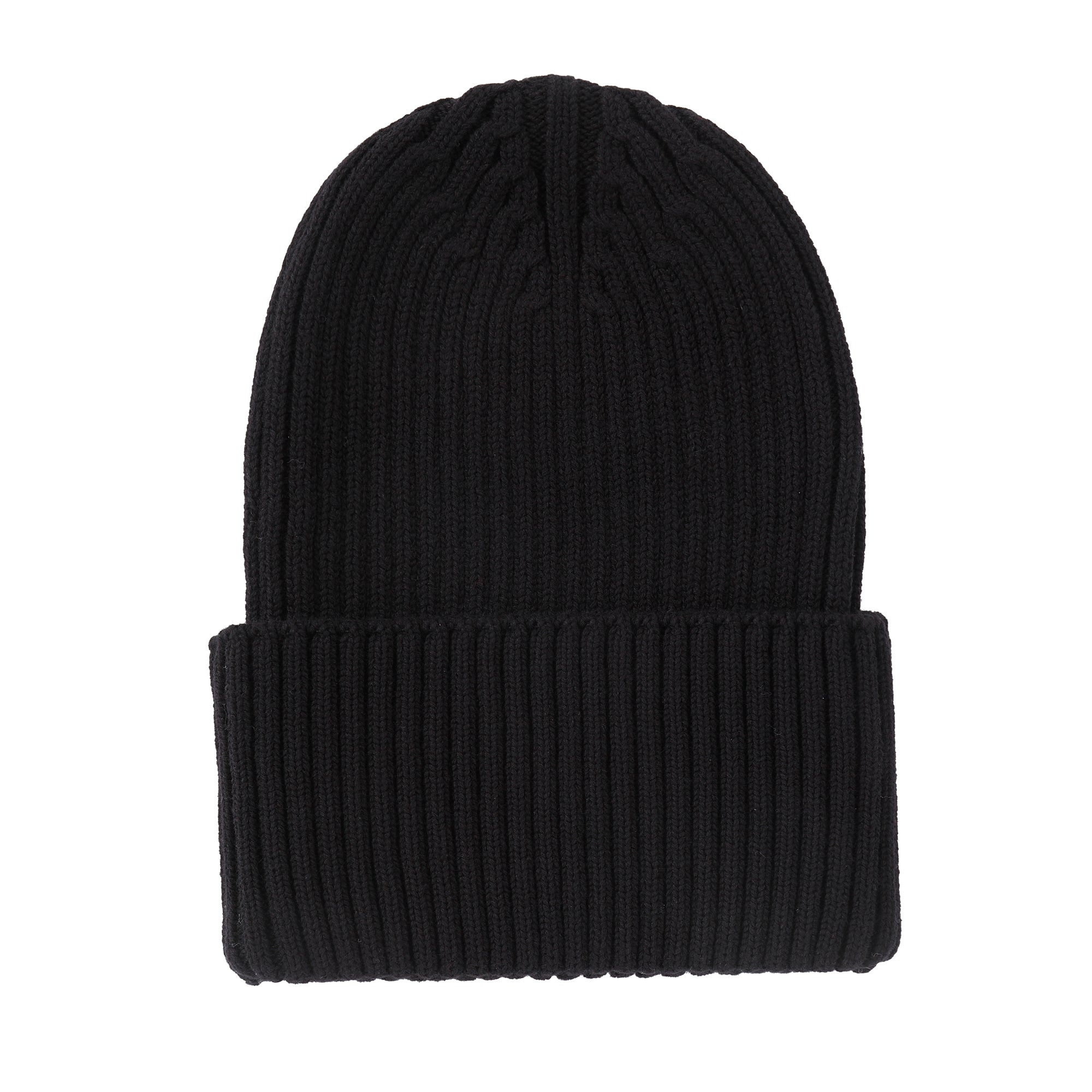Black W/ Pink Patch Beanie