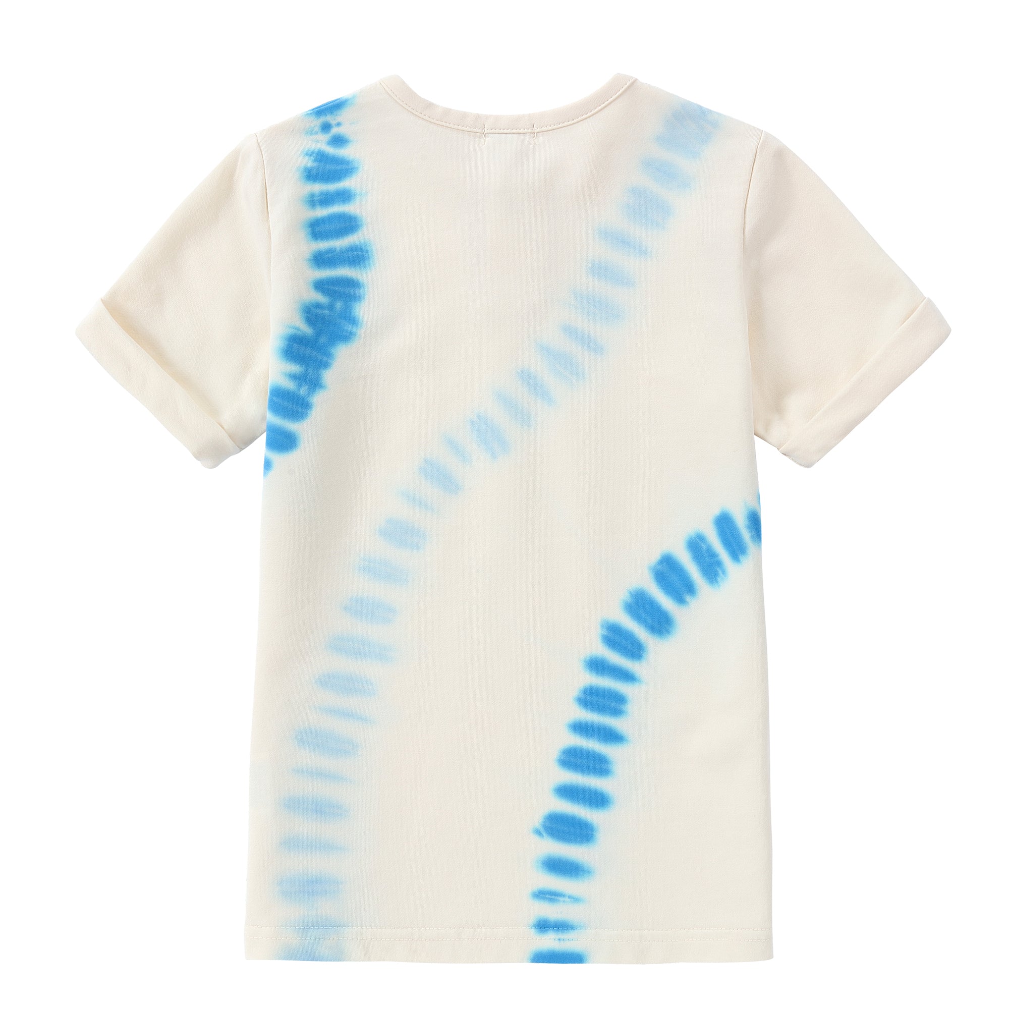 Blue Stitch Dye Henley T-Shirt