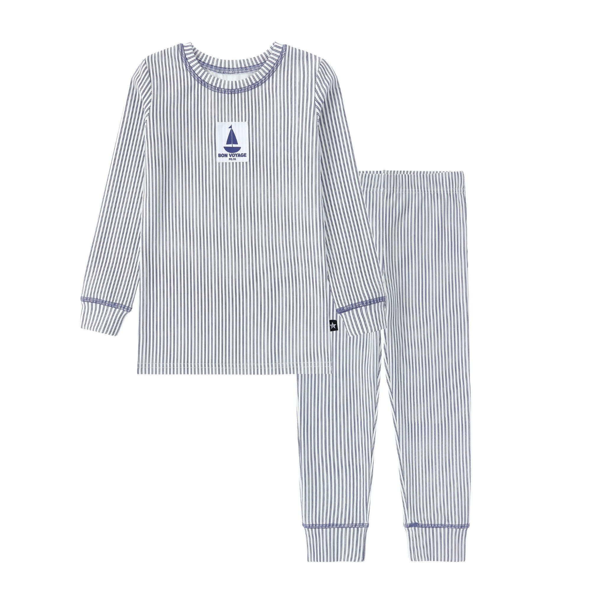 Boys Pinstripe Sailboat Pajama