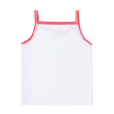 Girl 3pc Undershirt - White/ Colored Trim