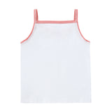 Girl 3pc Undershirt - White/ Colored Trim