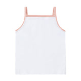 Girl 3pc Undershirt - White/ Colored Trim