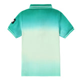 Green Ombre Dyed Short Sleeve Polo