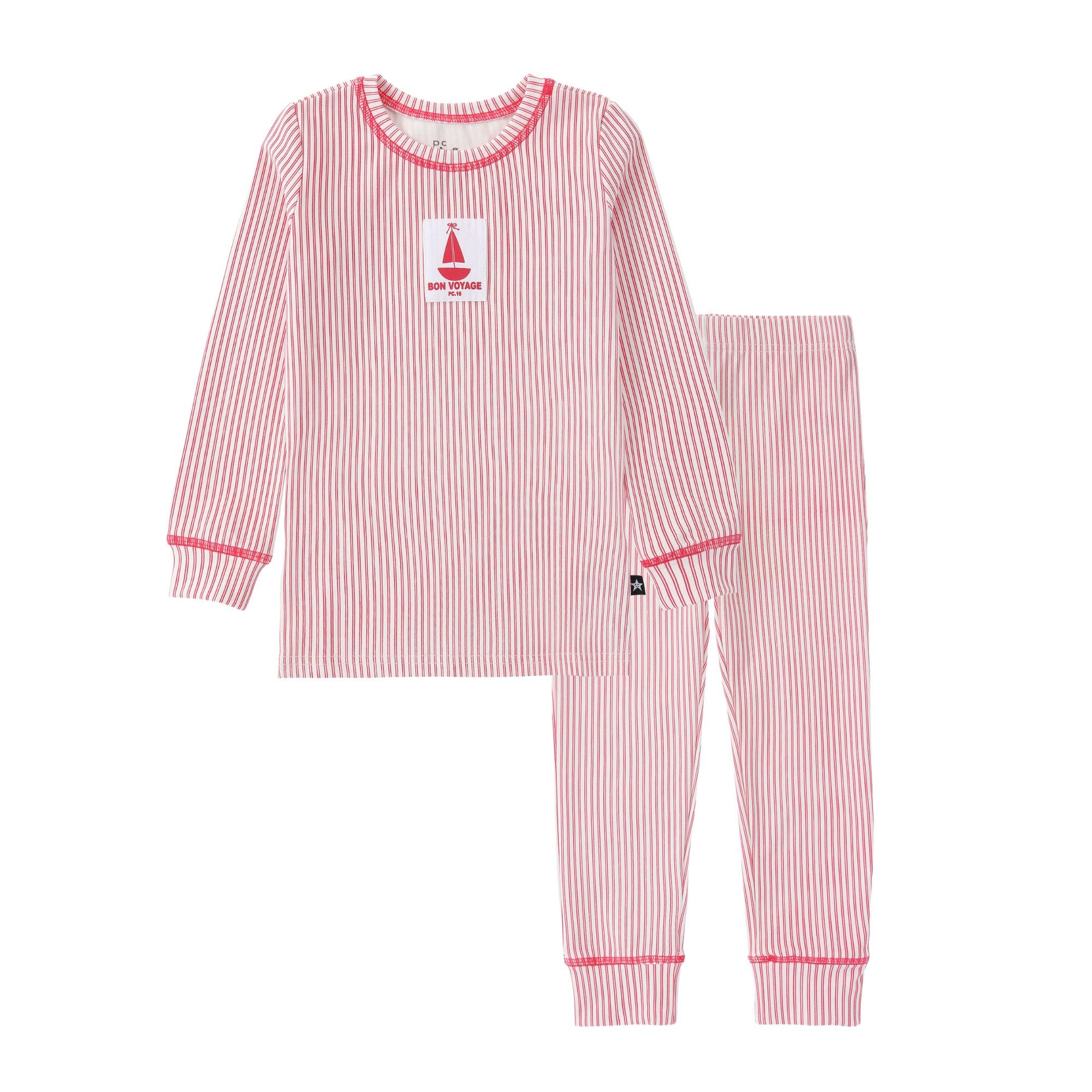 Girls Pinstripe Sailboat Pajama