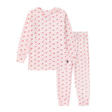 Girls Pink Checkered Cherry Pajama