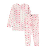 Girls Pink Checkered Cherry Pajama