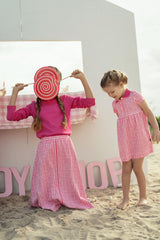 Girls Sweet Check Polo