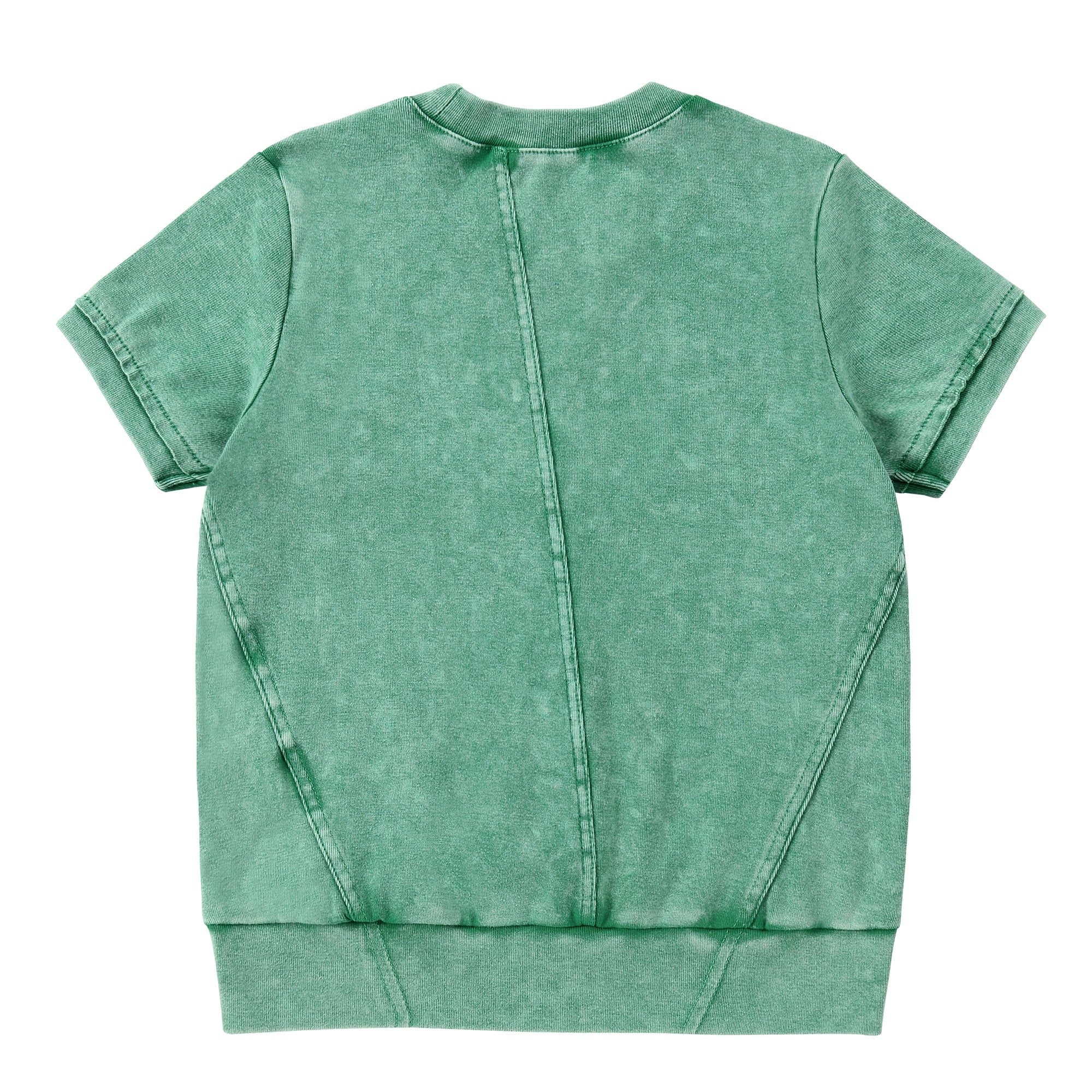Green Wash Paneled T-Shirt