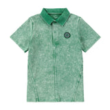 Green Wash Short Sleeve Polo