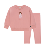 Baby Girls Pink Doll Mon Ami Sweatshirt Set