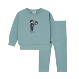Baby Boys Green Mon Ami Sweatshirt Set