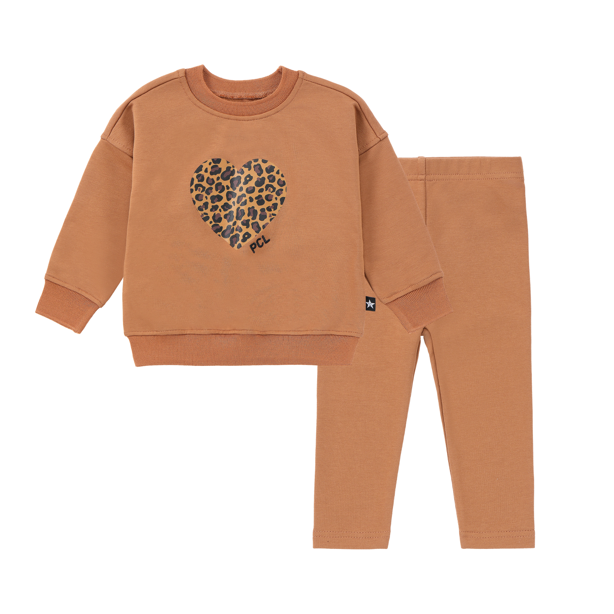 Baby Girls Leopard Sweatshirt Set