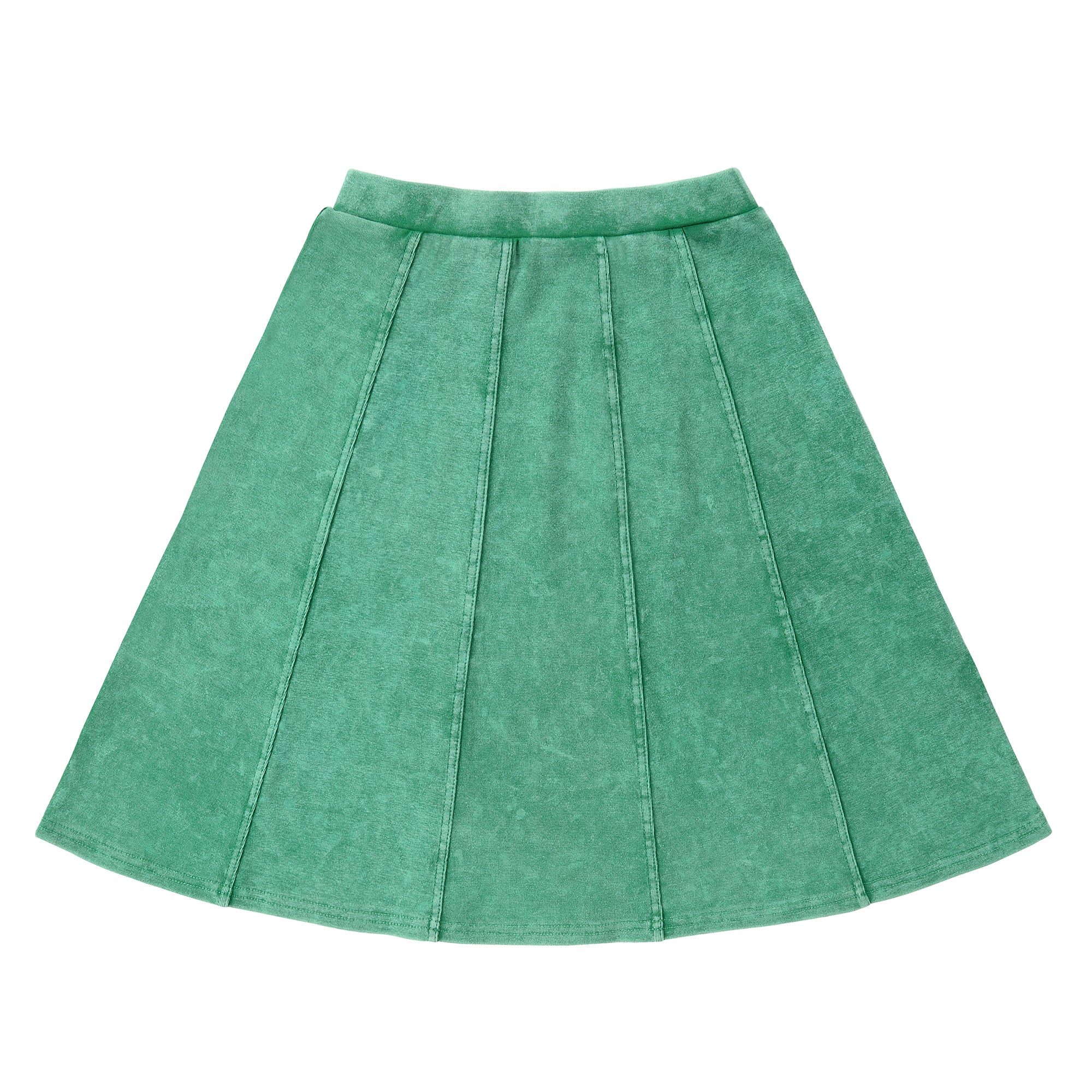 Green Wash Panel Skirt