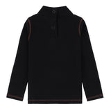 Boys Denim Stitch Mockneck