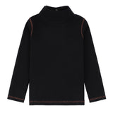 Boys Denim Stitch Mockneck