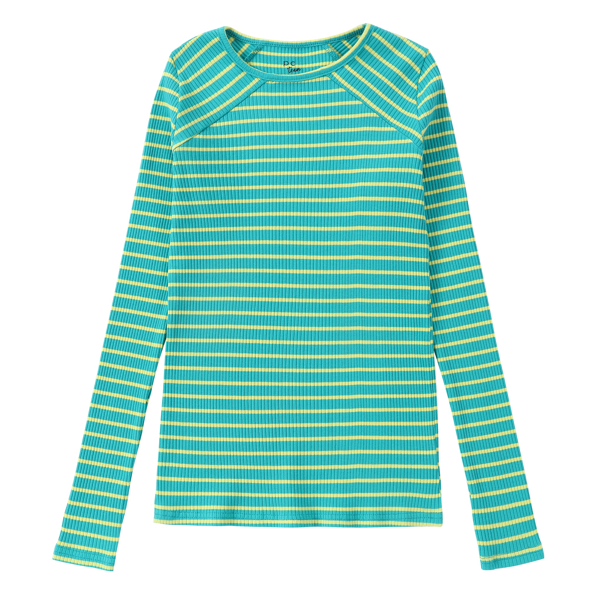 Mint & Yellow Striped T-Shirt