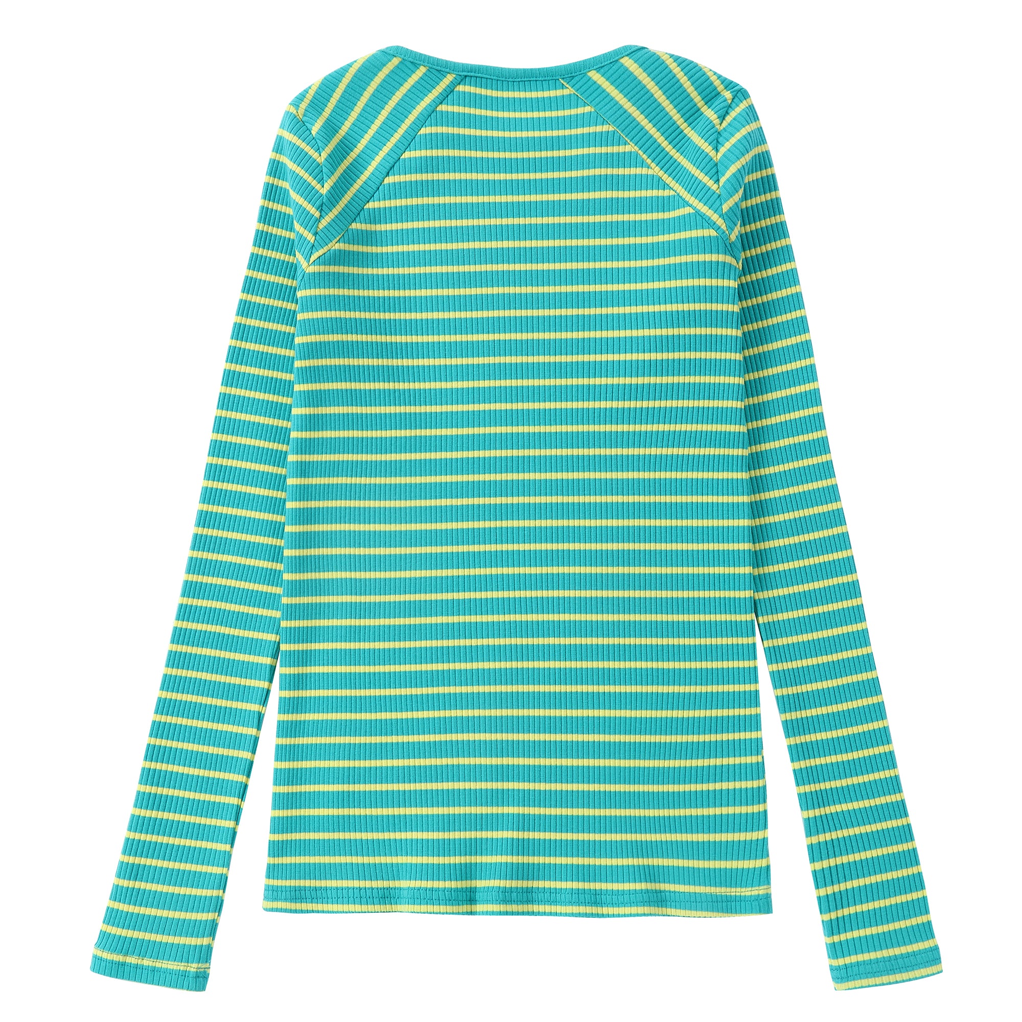 Mint & Yellow Striped T-Shirt