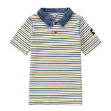 Colorful Stripe Short Sleeve Polo