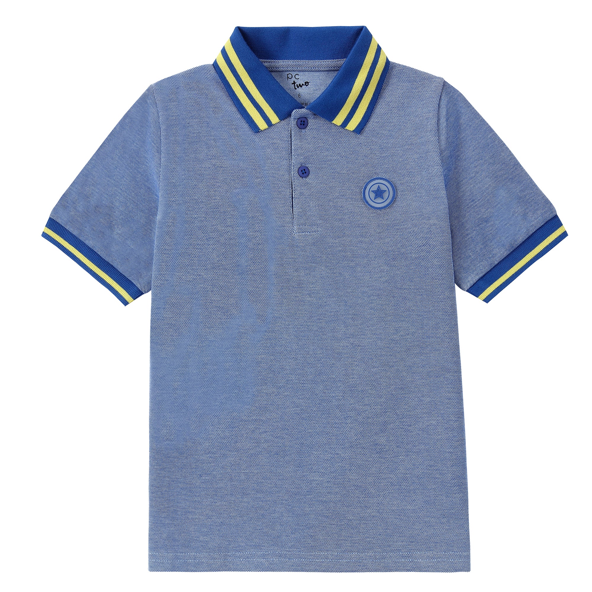 Blue / Yellow Trim Polo