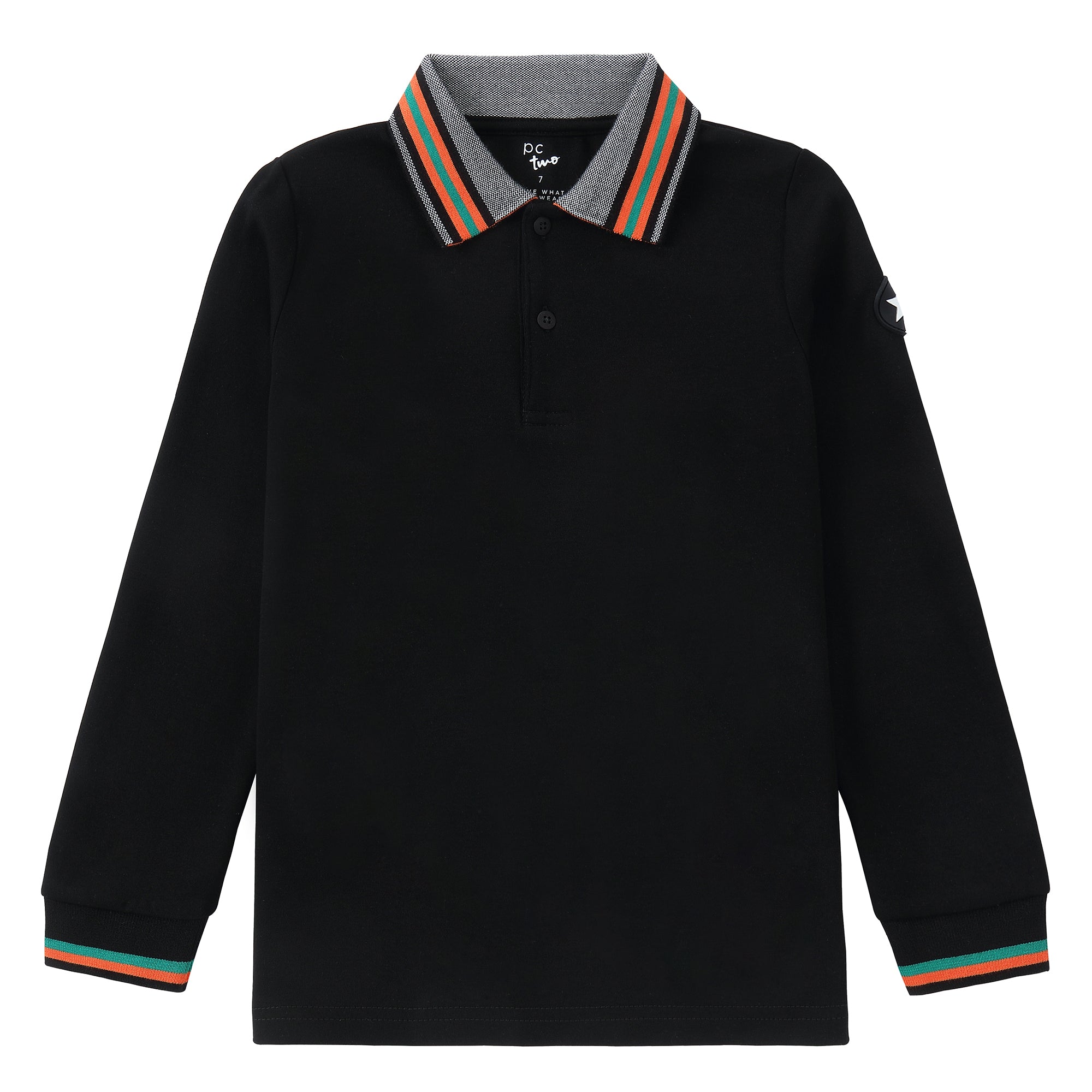 Black / Orange Trim Polo