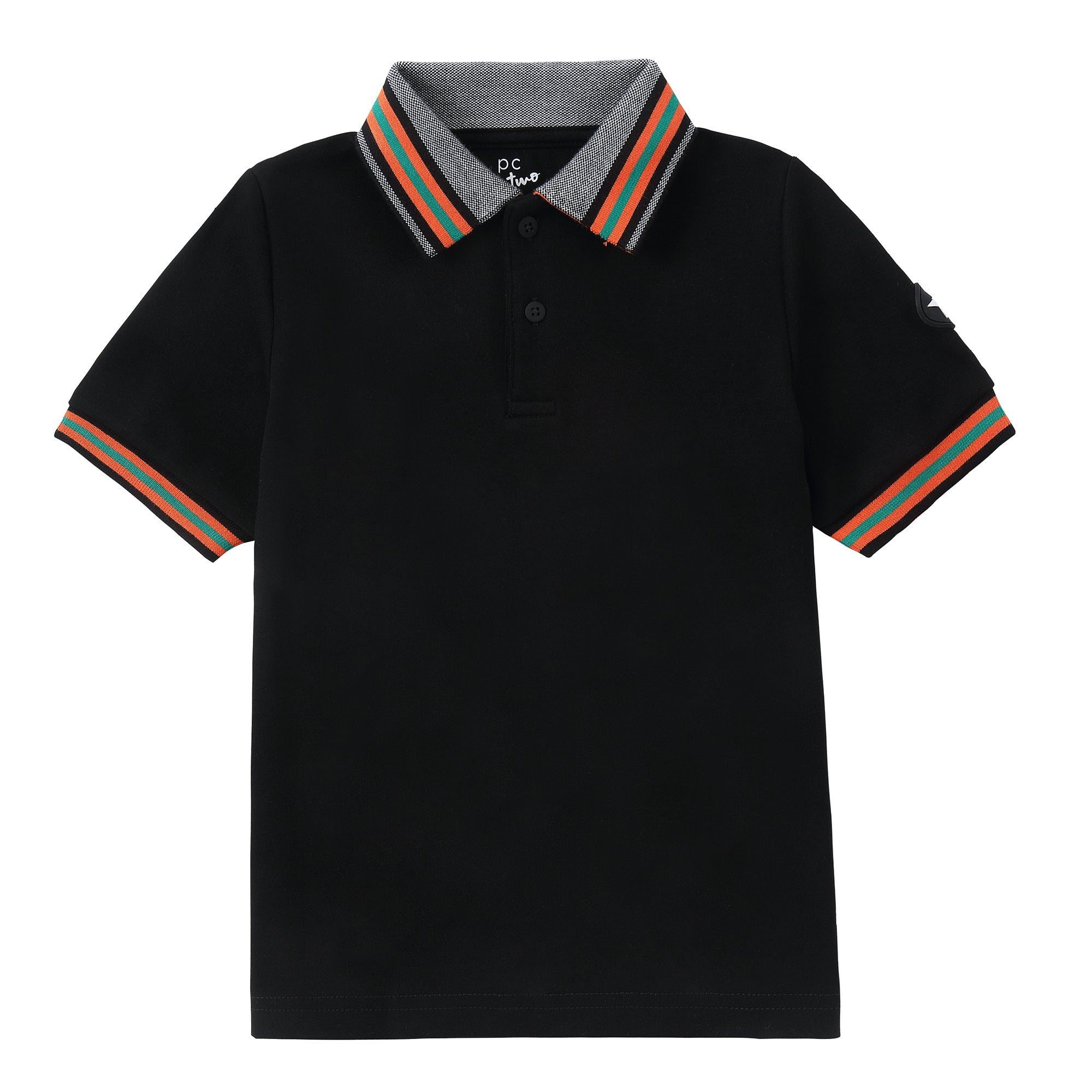 Black / Orange Trim Polo